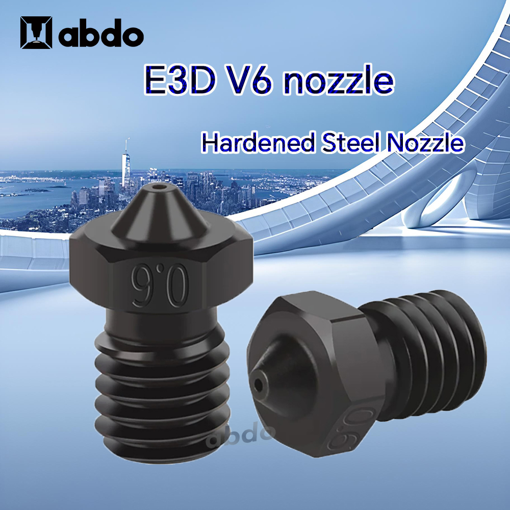 3D Printing Titanium - Ugelli E3D 0.2/0.4/0.6/0.8mm in Acciaio Temprato