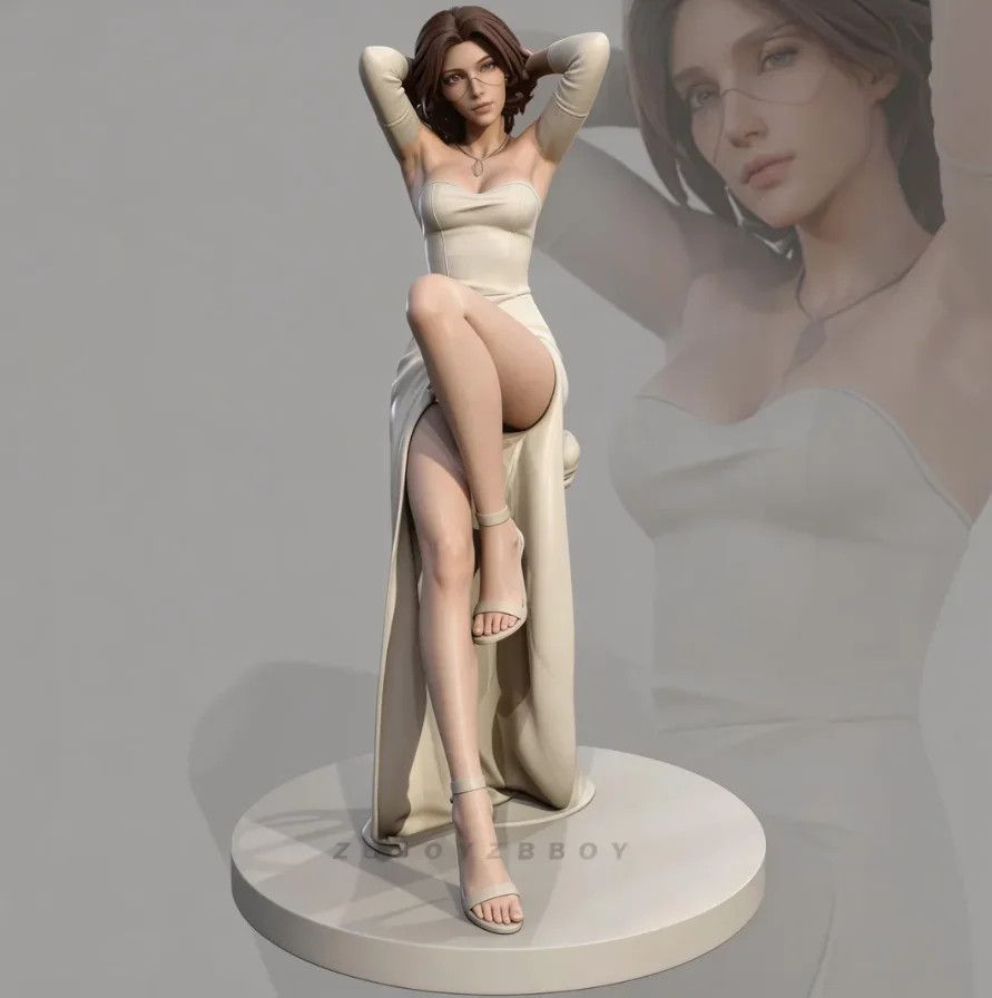 3D Printing Ultem - Statuetta Femminile 3D Stampata da 50mm,