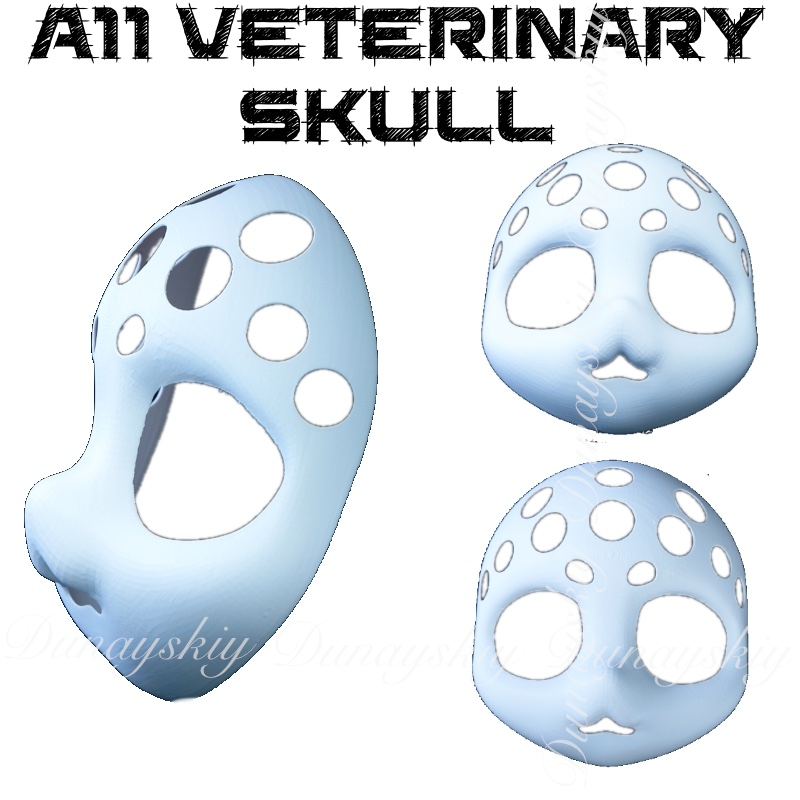 3D Printing Technology - Halloween Anime A11 Teschio veterinario Cosplay