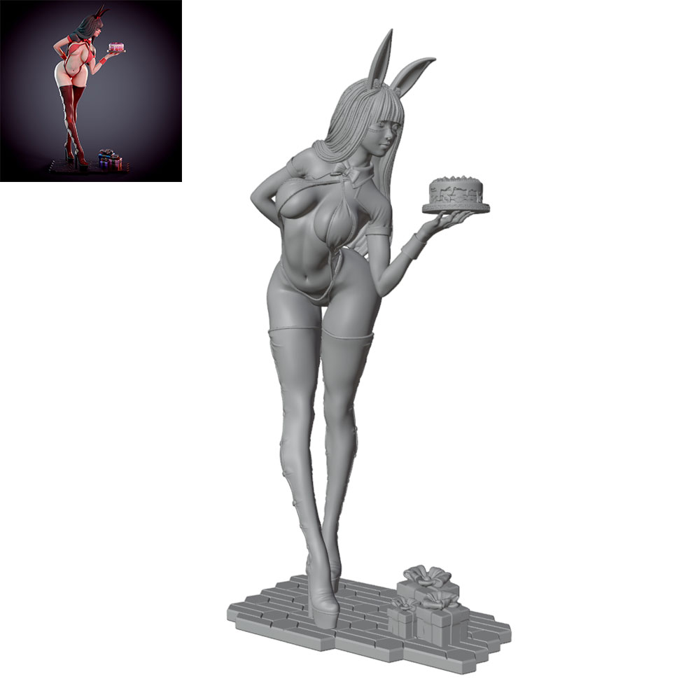 3D Printing And Additive Manufacturing - 1/24/12/6 Personaggio coniglietta a tema festivo,