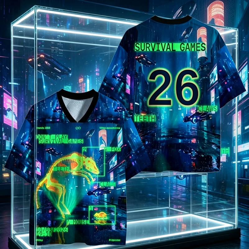 3D Printing Technology - T-shirt 3D con stampa tecnologica futuristica,