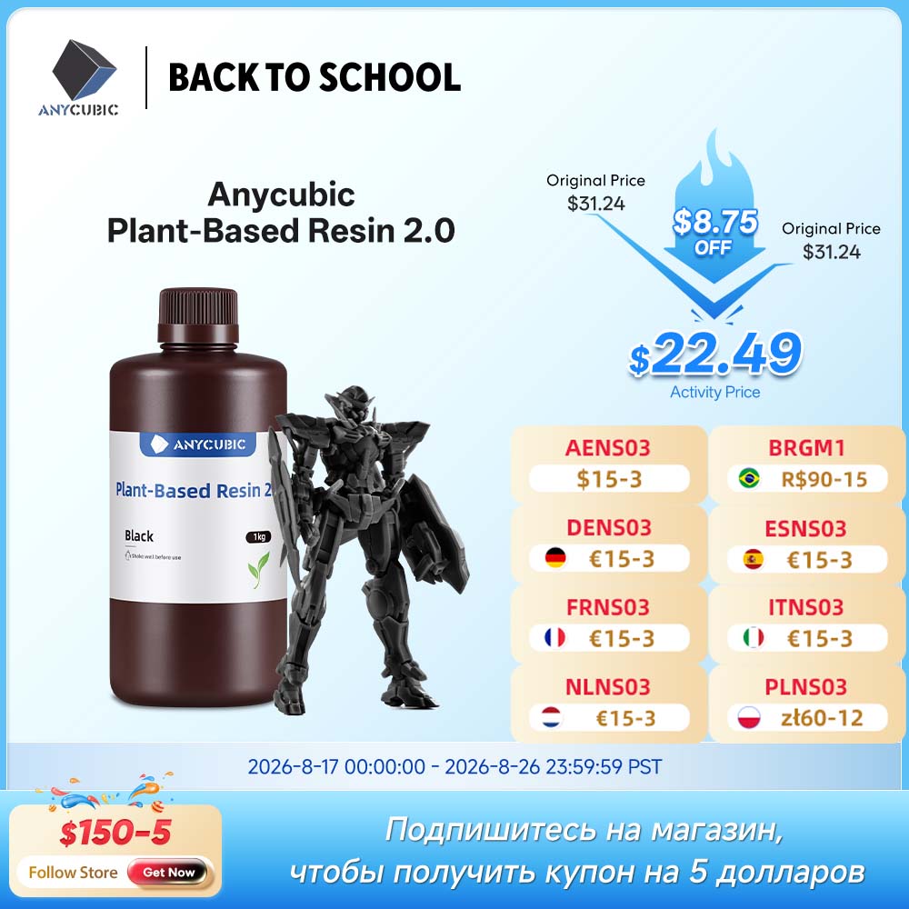 PIÙ NUOVO ANYCUBIC ECO Resina  - Glue For 3D Printing recensione e prezzo